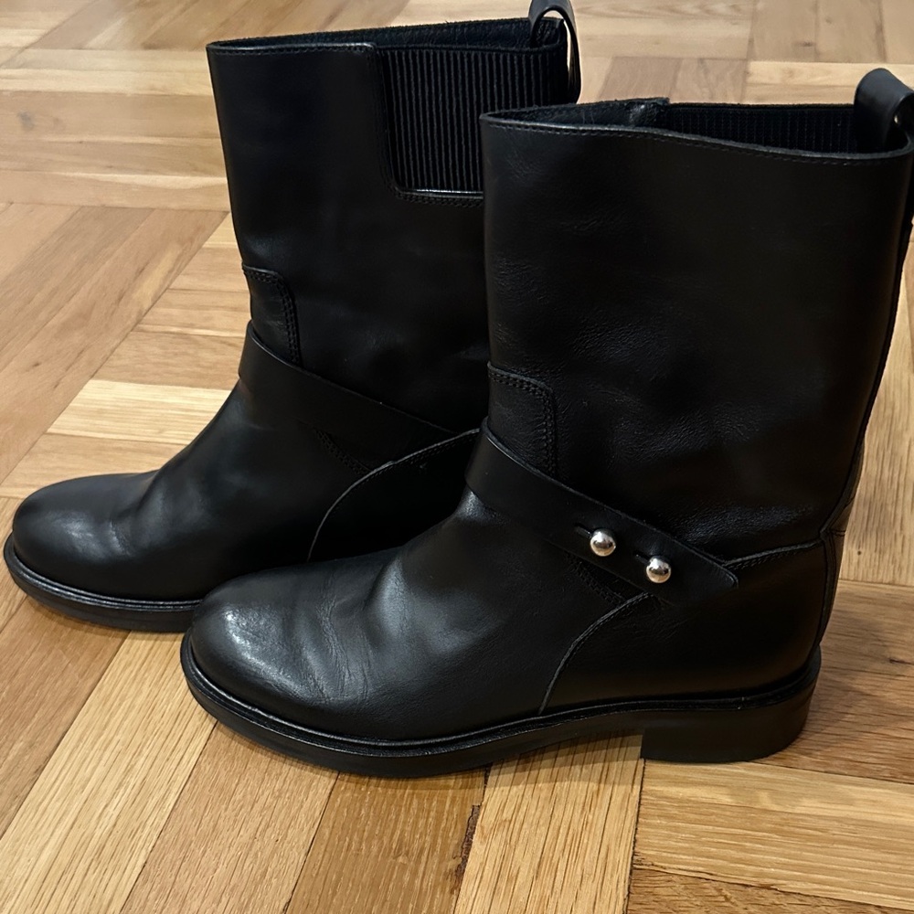 Black Leather Rag and Bone Women's Boots